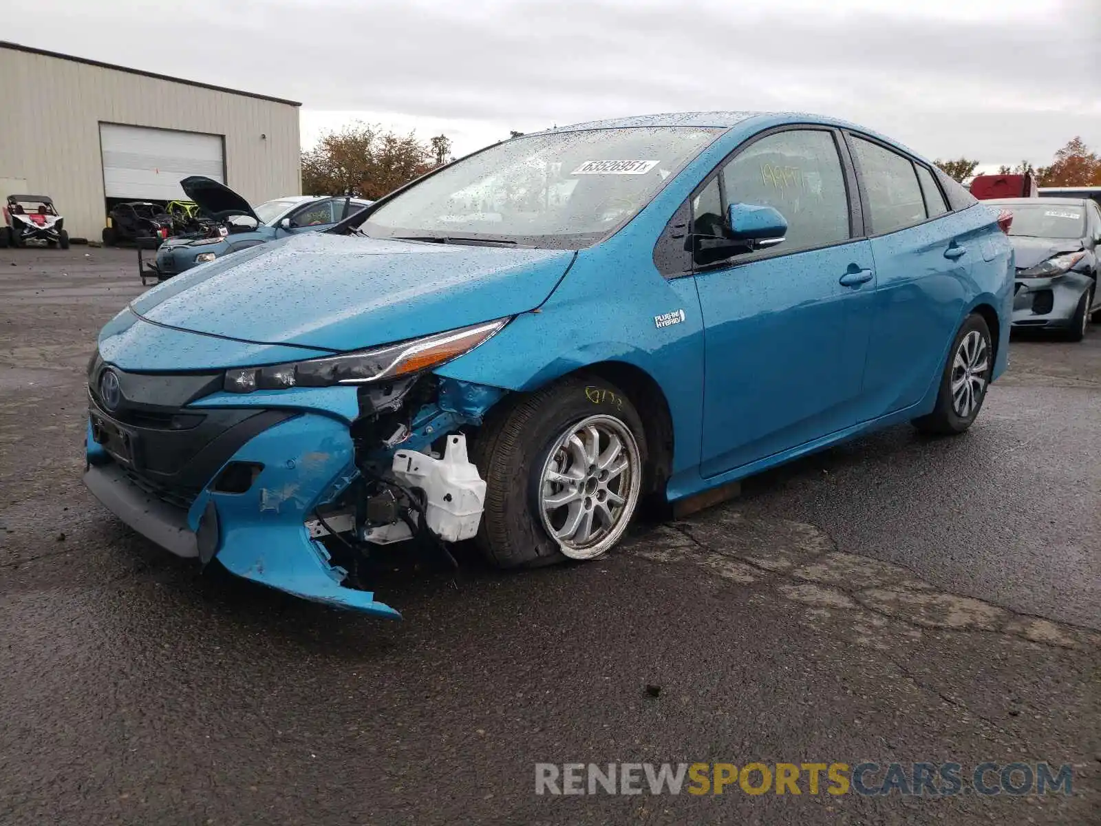 2 Photograph of a damaged car JTDKARFP2L3122795 TOYOTA PRIUS 2020