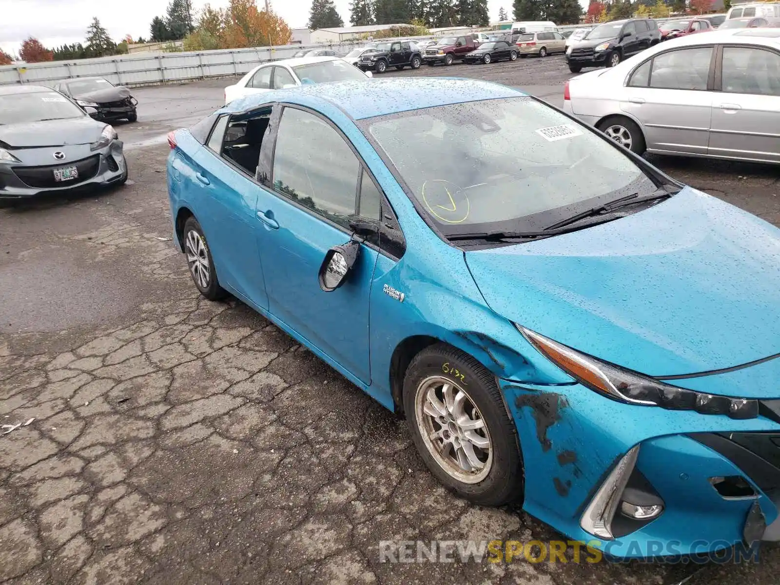 9 Фотография поврежденного автомобиля JTDKARFP2L3122795 TOYOTA PRIUS 2020