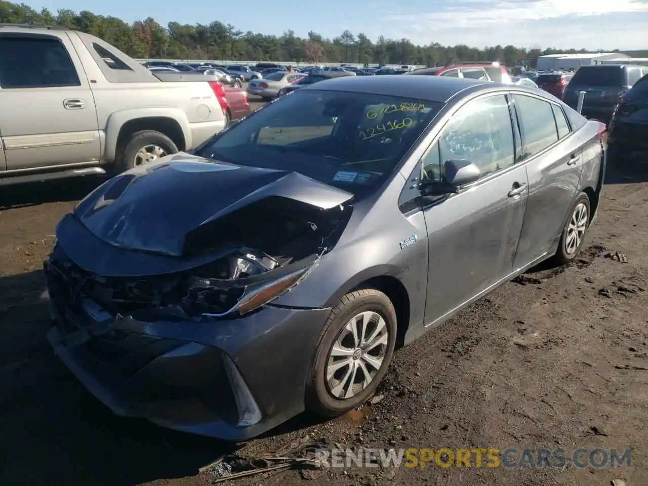 2 Photograph of a damaged car JTDKARFP2L3124160 TOYOTA PRIUS 2020