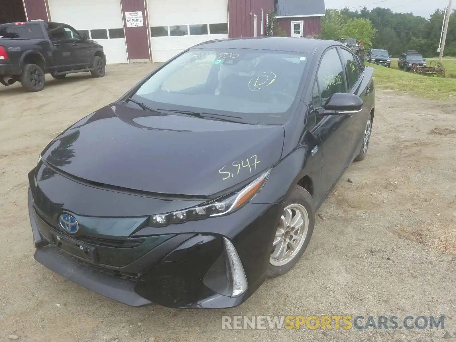 2 Photograph of a damaged car JTDKARFP2L3125289 TOYOTA PRIUS 2020