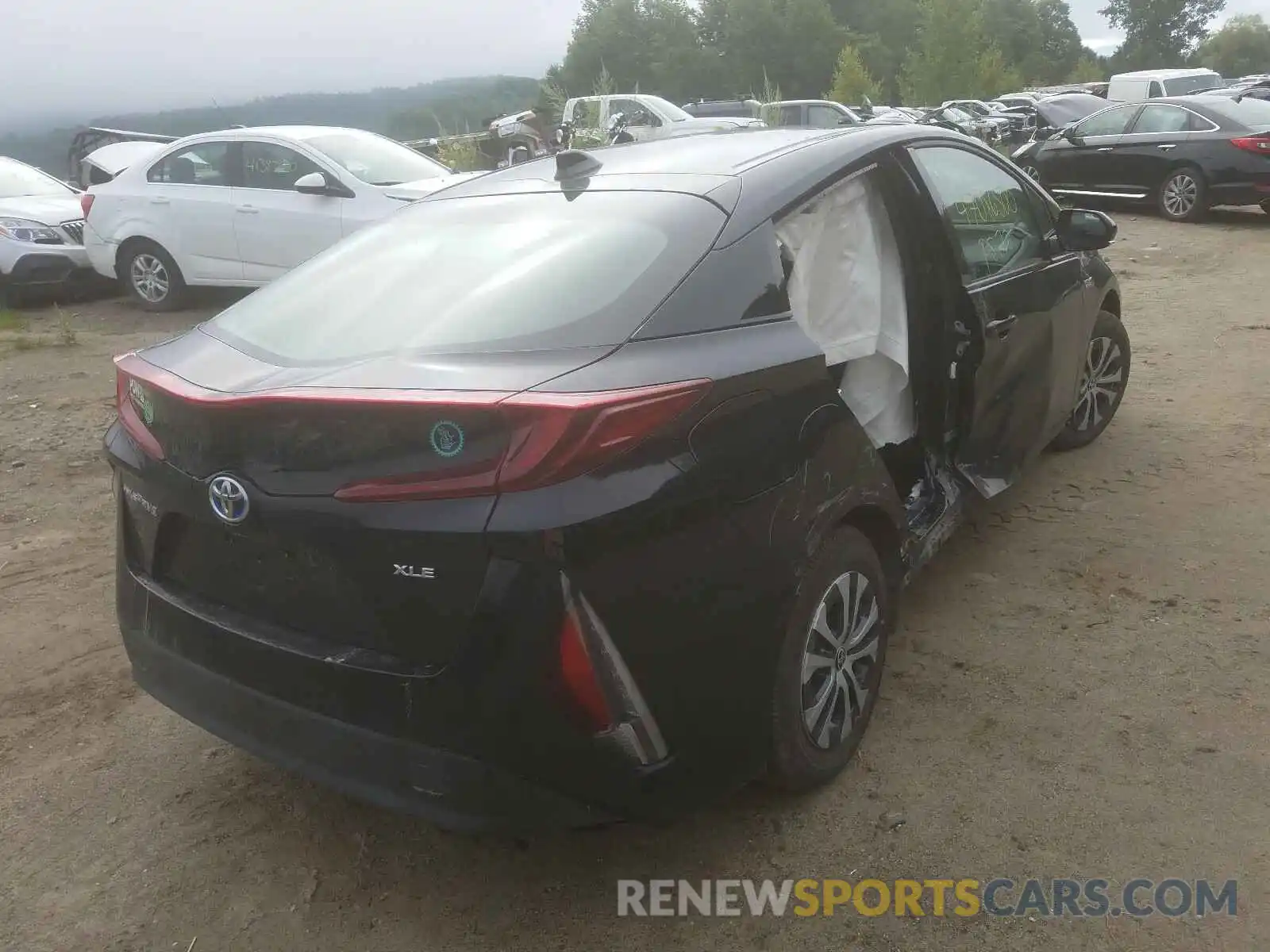 4 Photograph of a damaged car JTDKARFP2L3125289 TOYOTA PRIUS 2020