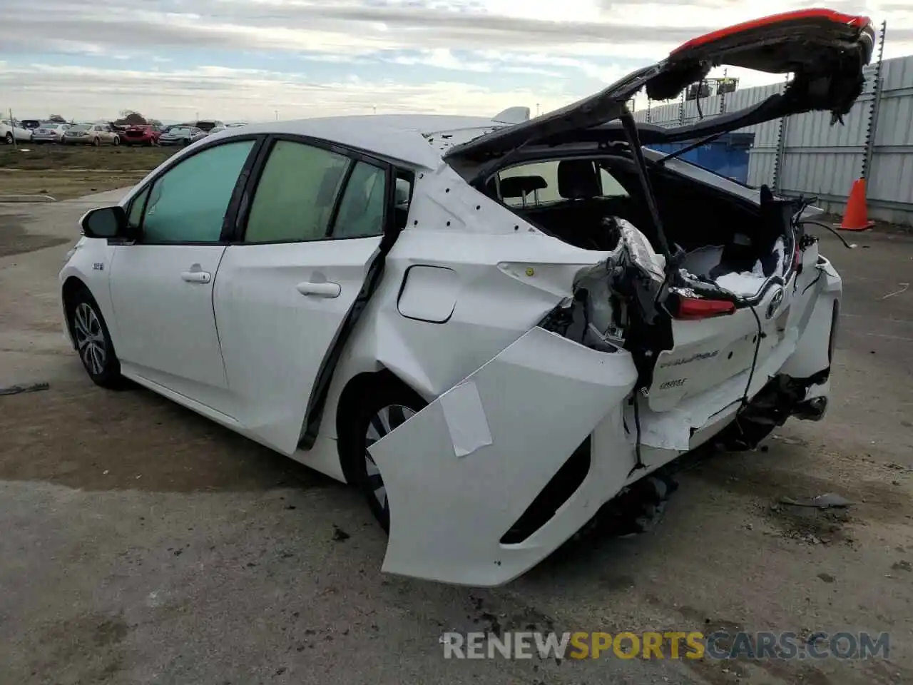 2 Photograph of a damaged car JTDKARFP2L3128032 TOYOTA PRIUS 2020