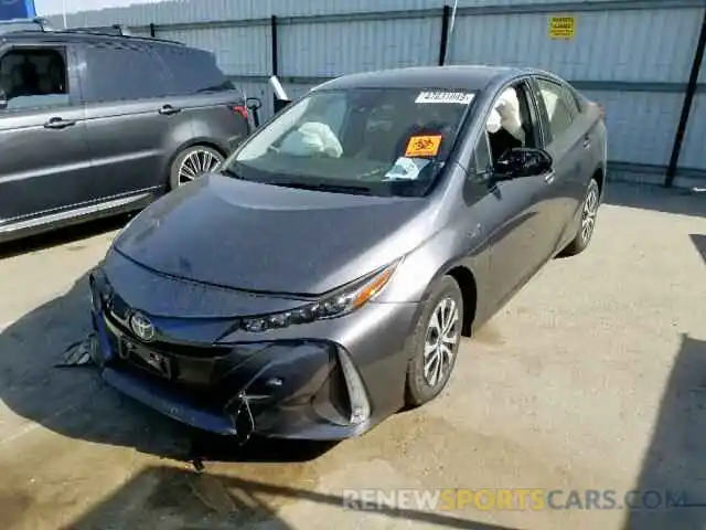 2 Photograph of a damaged car JTDKARFP2L3129746 TOYOTA PRIUS 2020