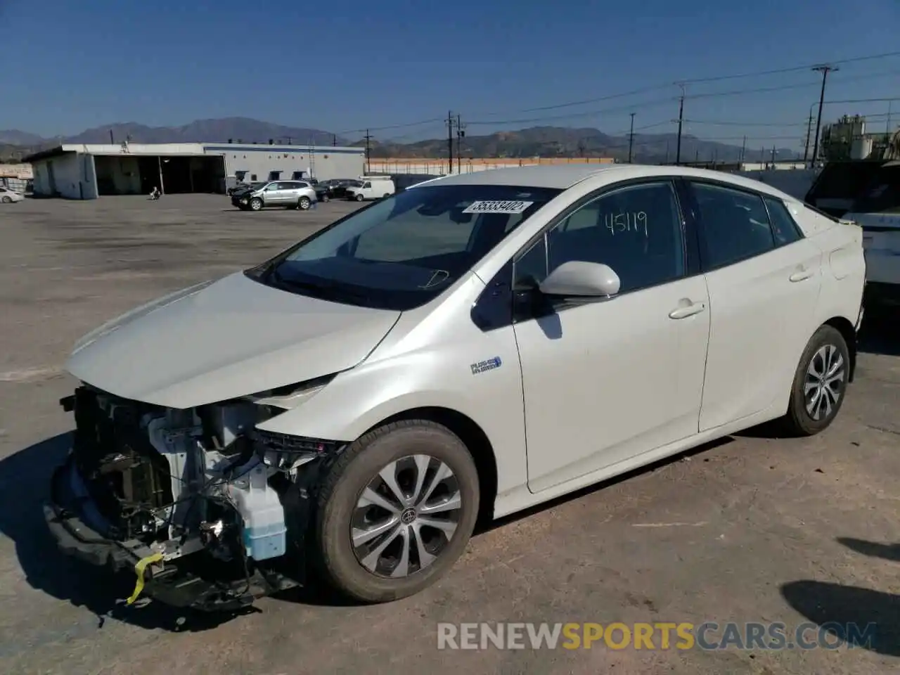 2 Photograph of a damaged car JTDKARFP2L3132999 TOYOTA PRIUS 2020