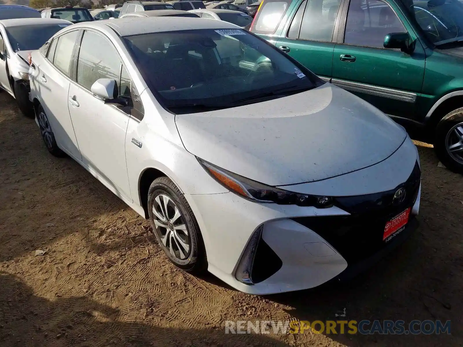 1 Photograph of a damaged car JTDKARFP2L3136308 TOYOTA PRIUS 2020