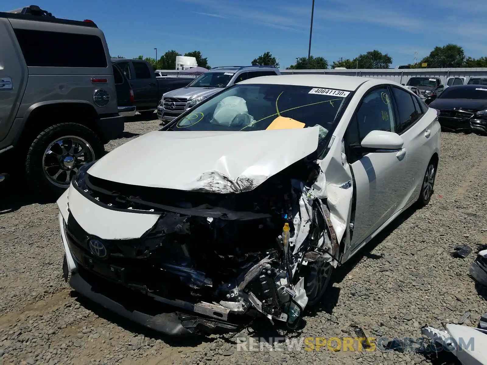 2 Photograph of a damaged car JTDKARFP2L3138222 TOYOTA PRIUS 2020