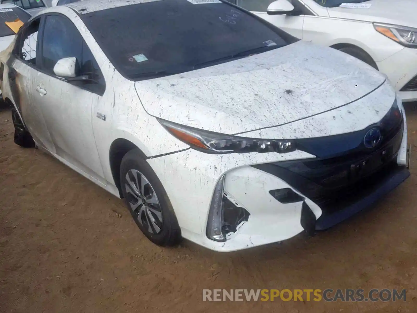 1 Photograph of a damaged car JTDKARFP2L3138429 TOYOTA PRIUS 2020