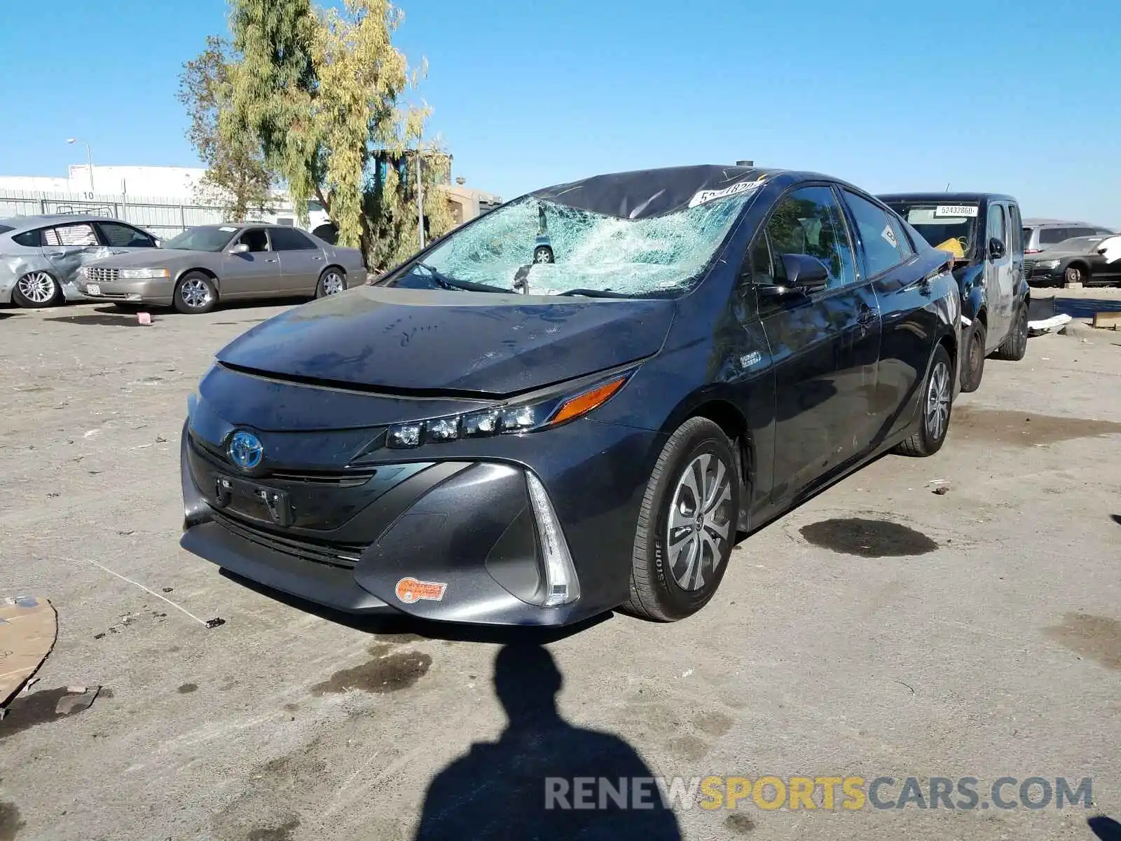 2 Photograph of a damaged car JTDKARFP2L3143355 TOYOTA PRIUS 2020