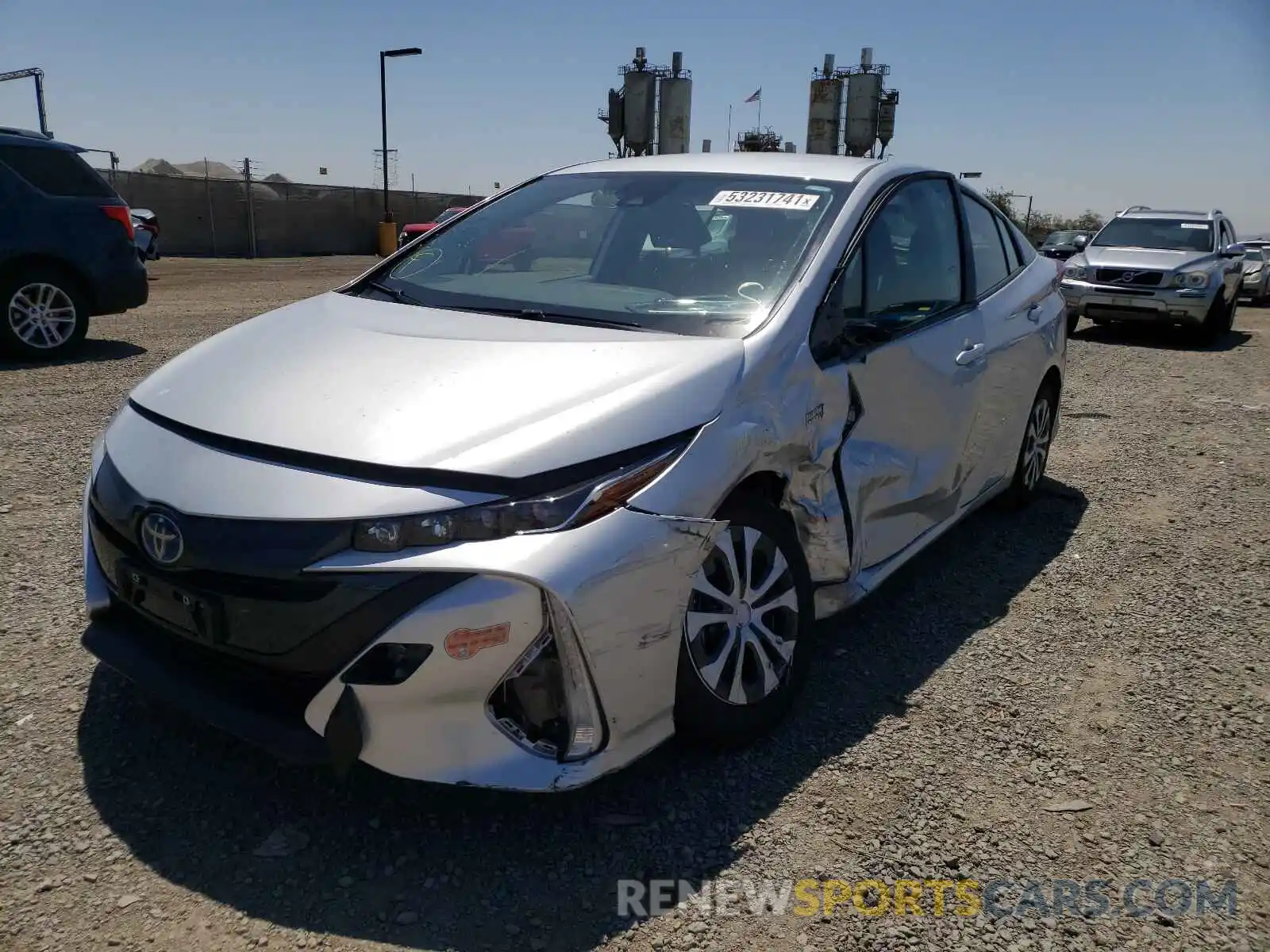 2 Photograph of a damaged car JTDKARFP2L3146773 TOYOTA PRIUS 2020