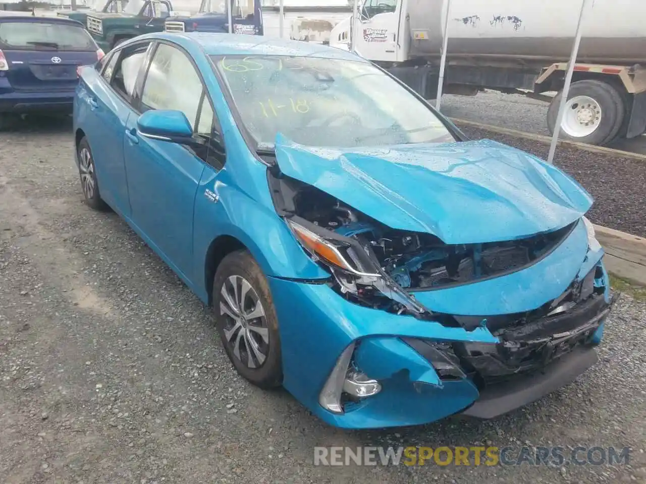 1 Photograph of a damaged car JTDKARFP2L3149172 TOYOTA PRIUS 2020