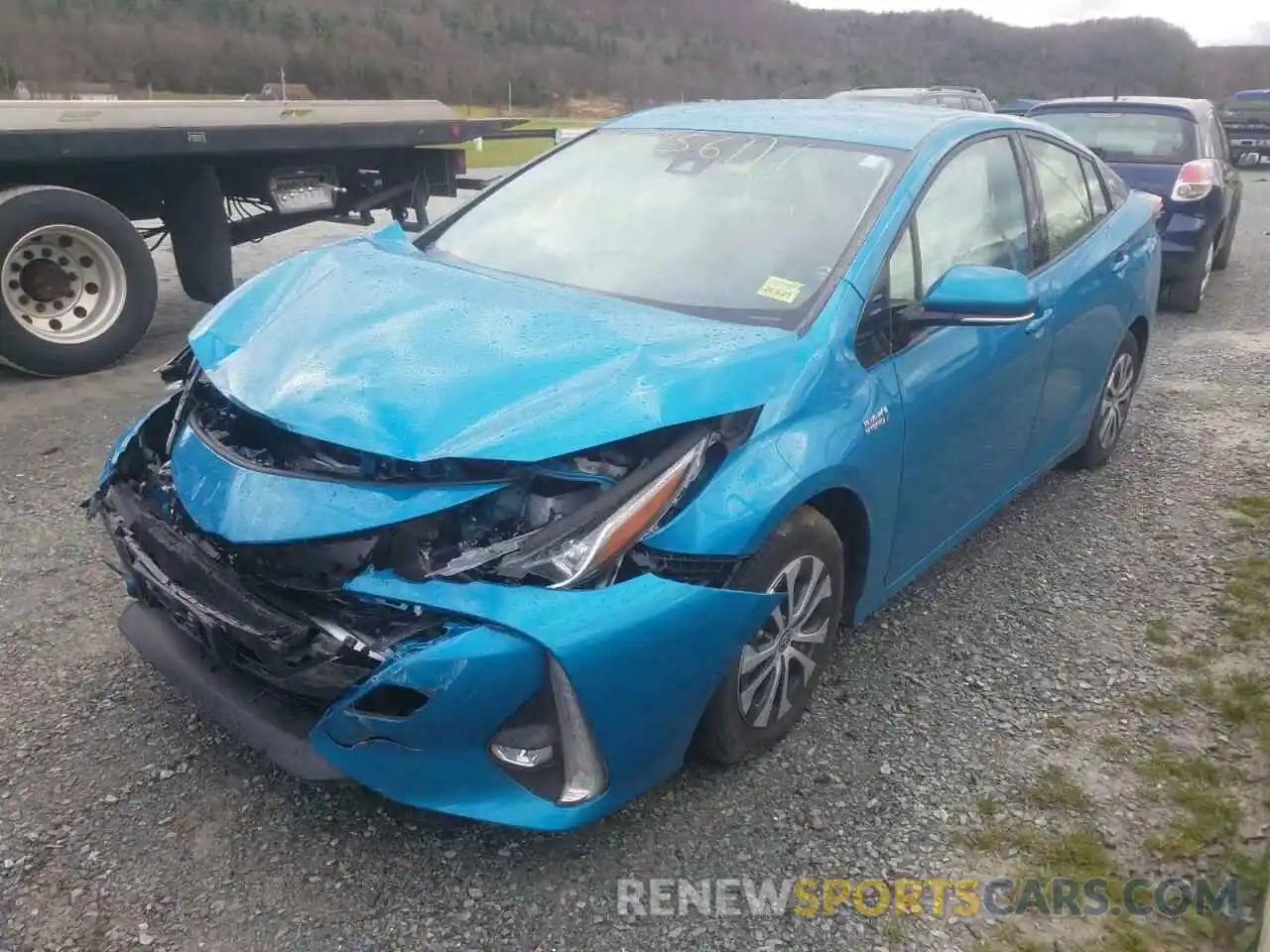 2 Photograph of a damaged car JTDKARFP2L3149172 TOYOTA PRIUS 2020