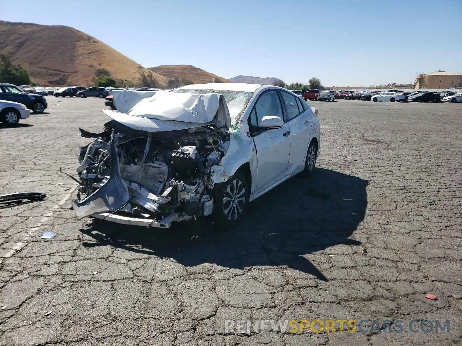 2 Photograph of a damaged car JTDKARFP2L3150130 TOYOTA PRIUS 2020