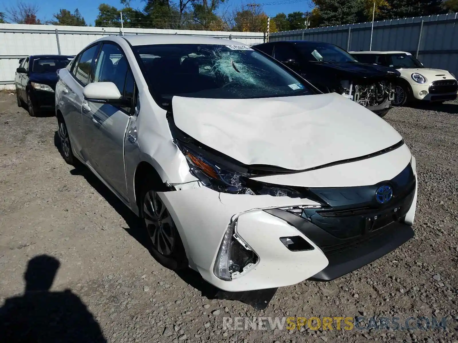 1 Photograph of a damaged car JTDKARFP2L3152198 TOYOTA PRIUS 2020