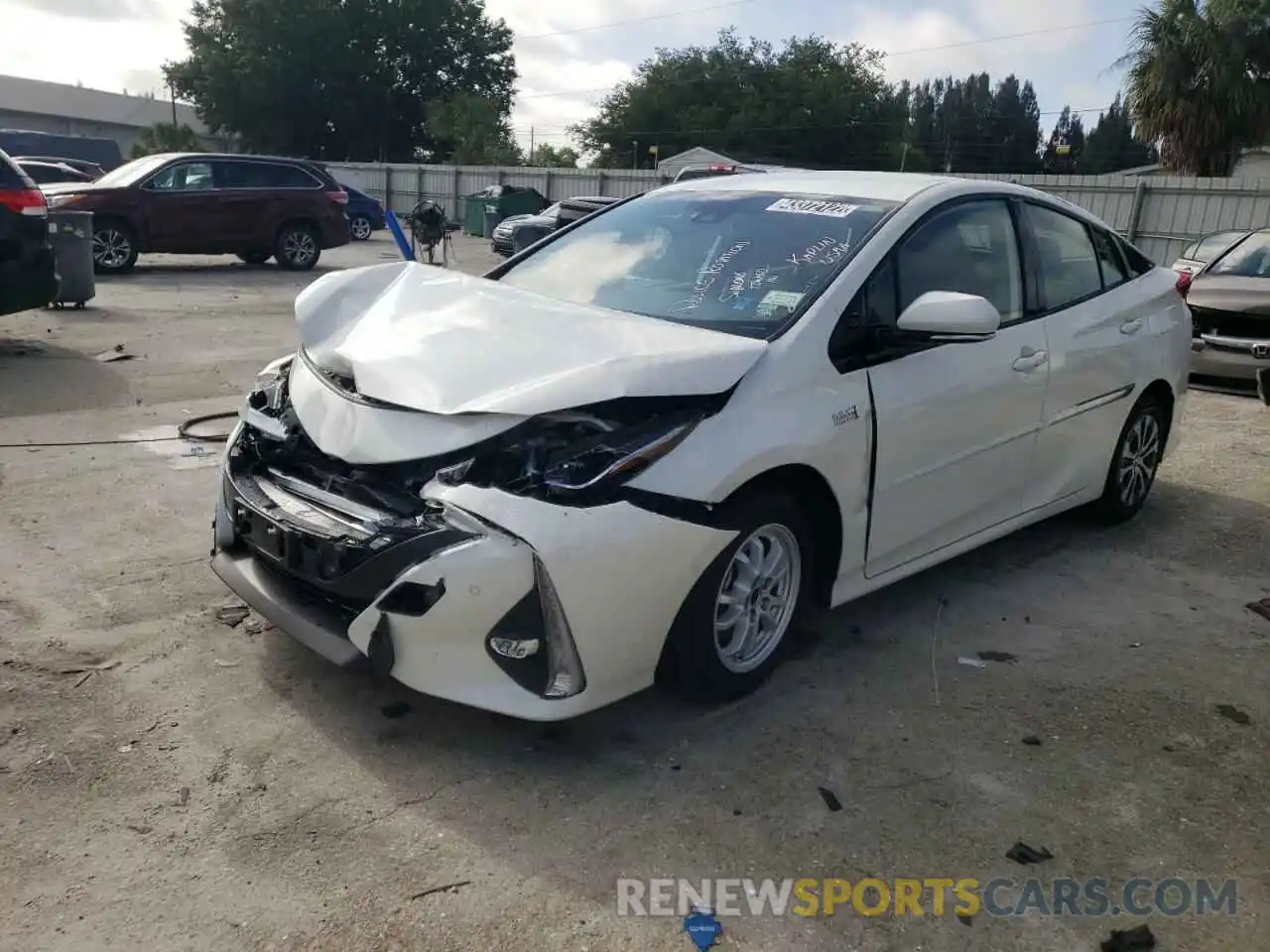 2 Photograph of a damaged car JTDKARFP2L3154498 TOYOTA PRIUS 2020