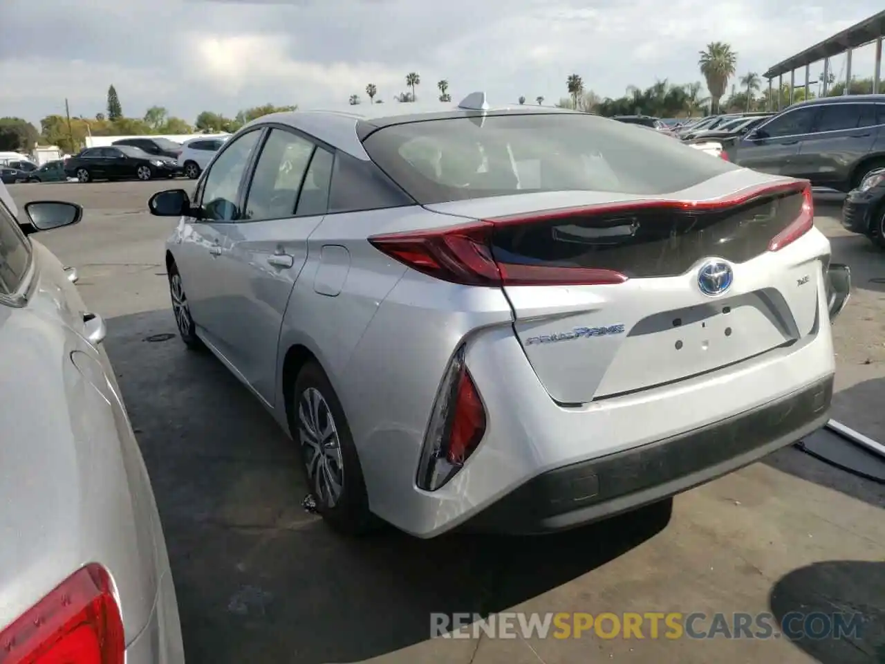 3 Photograph of a damaged car JTDKARFP2L3162343 TOYOTA PRIUS 2020