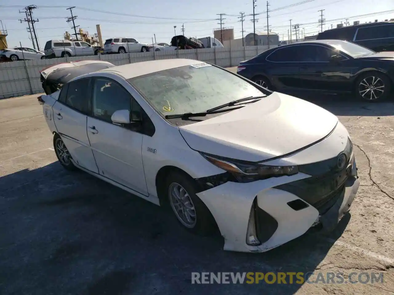 1 Photograph of a damaged car JTDKARFP3L3122272 TOYOTA PRIUS 2020