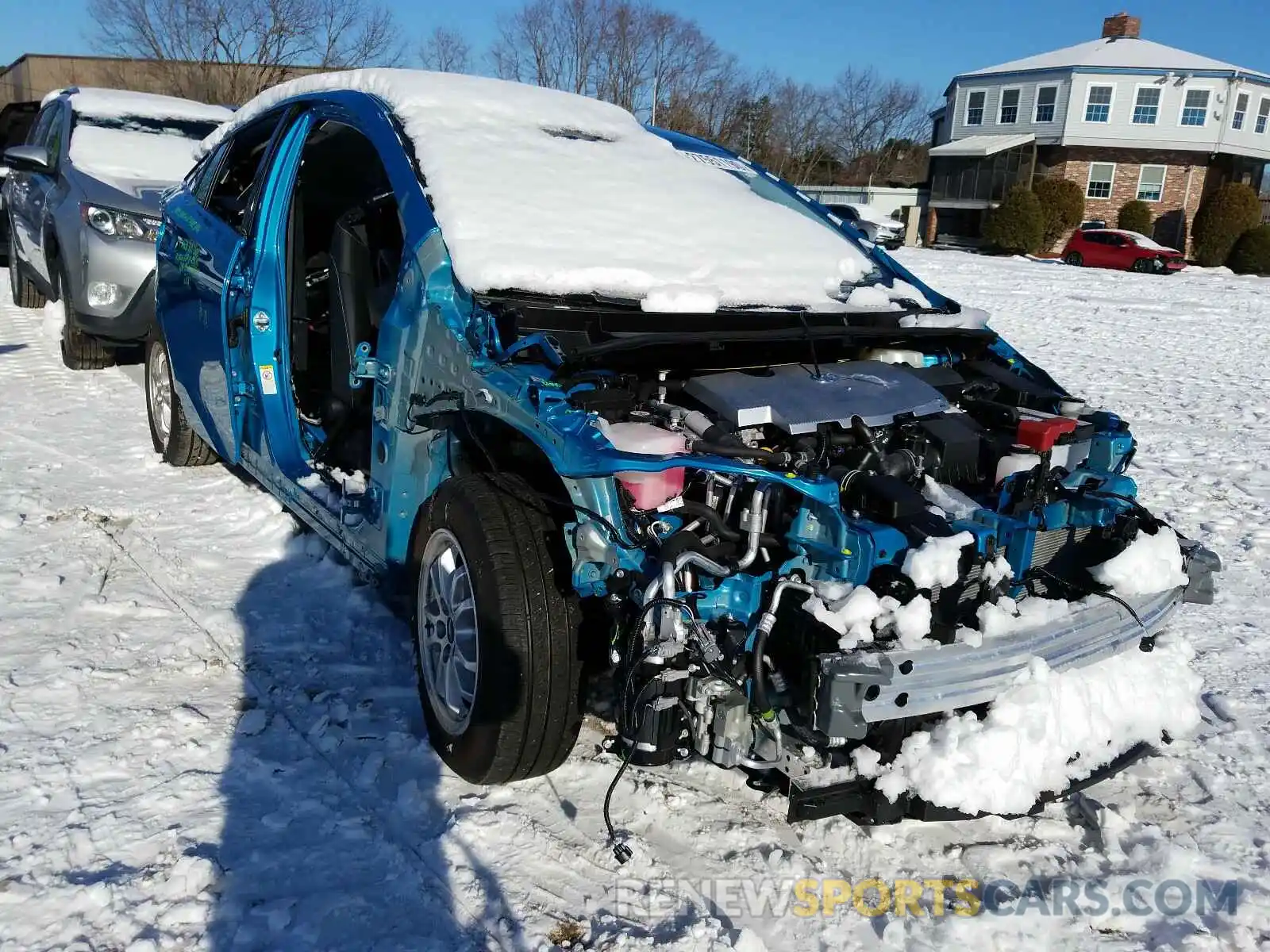 1 Photograph of a damaged car JTDKARFP3L3125298 TOYOTA PRIUS 2020