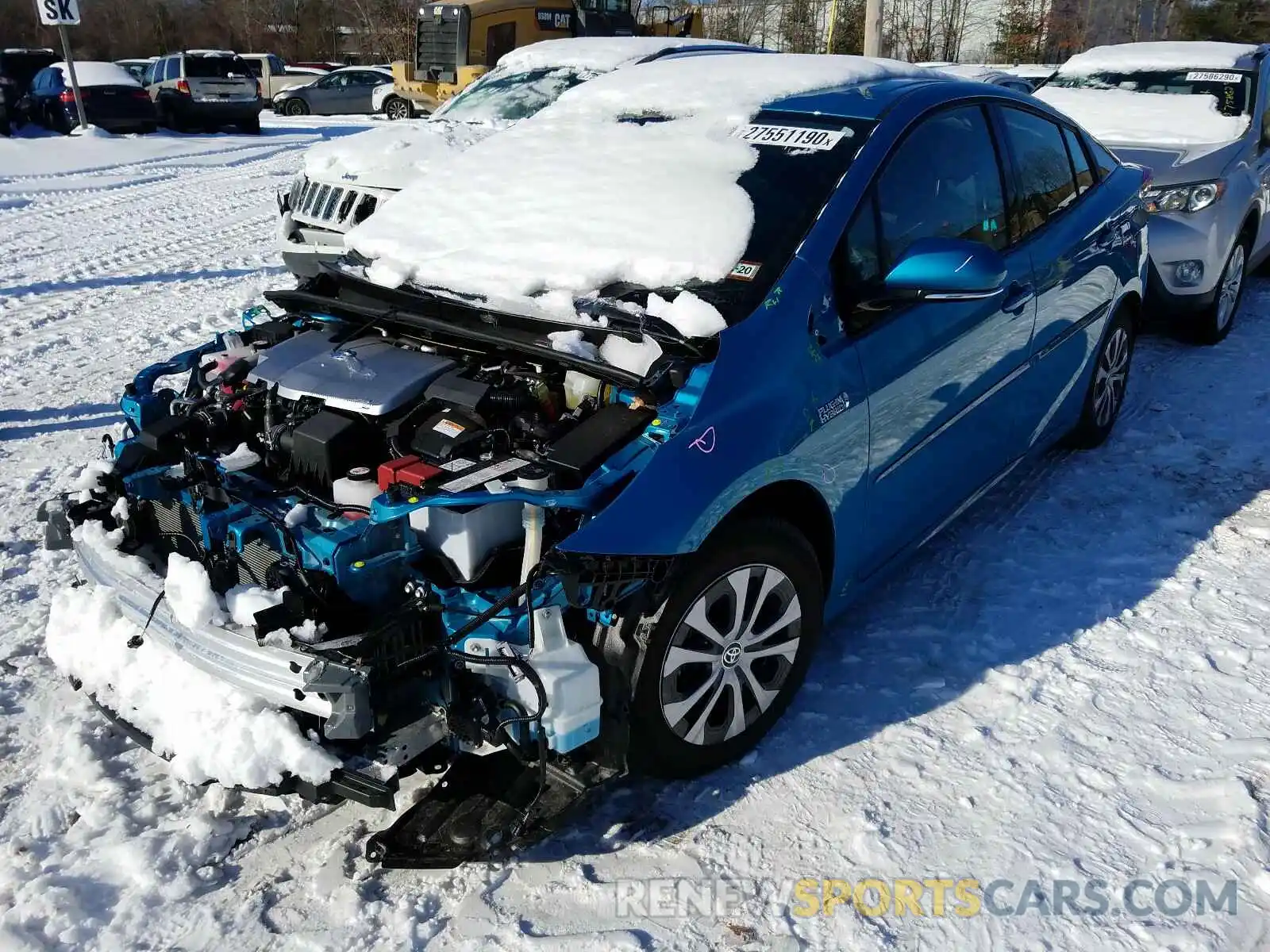 2 Photograph of a damaged car JTDKARFP3L3125298 TOYOTA PRIUS 2020