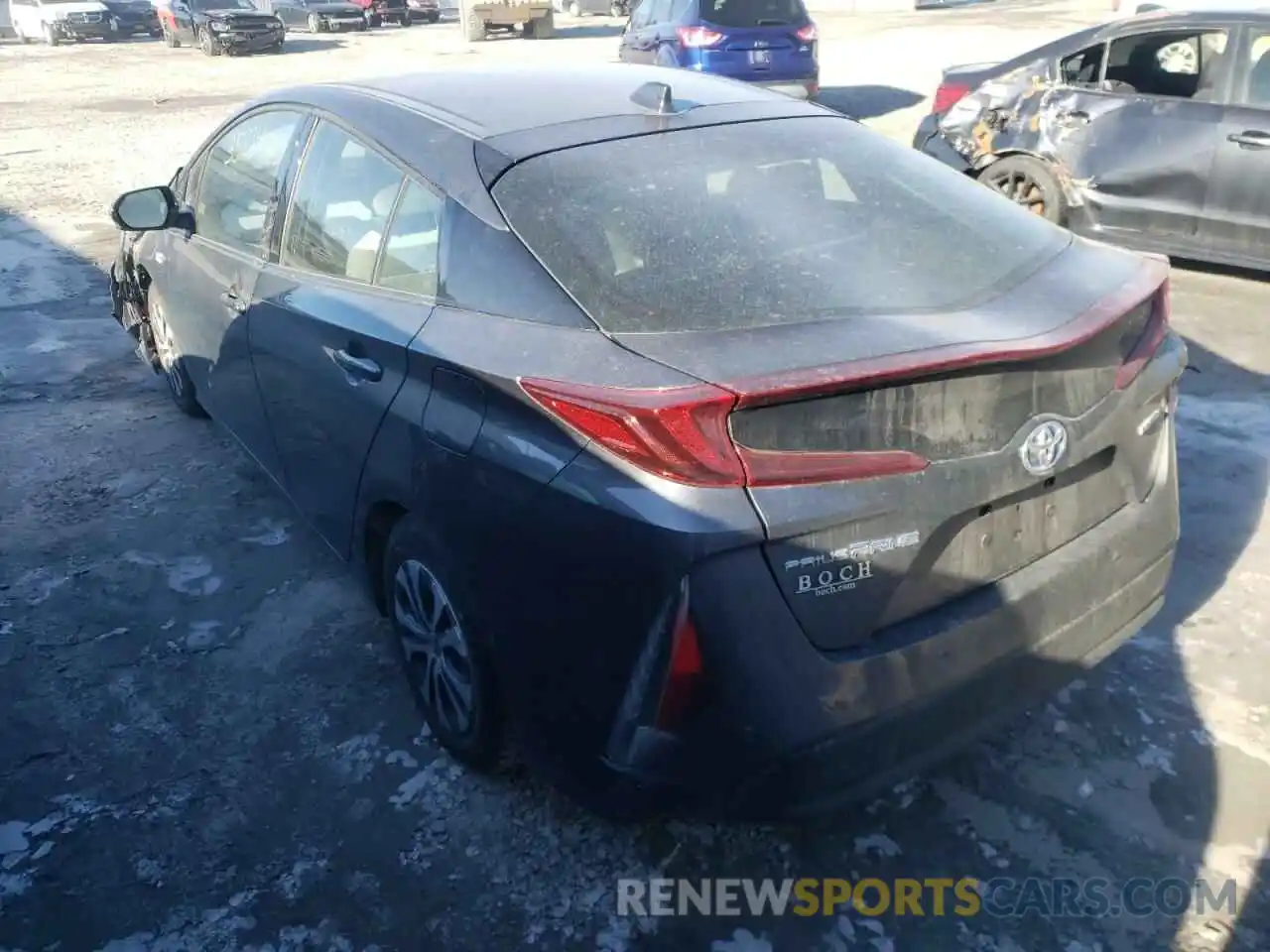 3 Photograph of a damaged car JTDKARFP3L3126273 TOYOTA PRIUS 2020