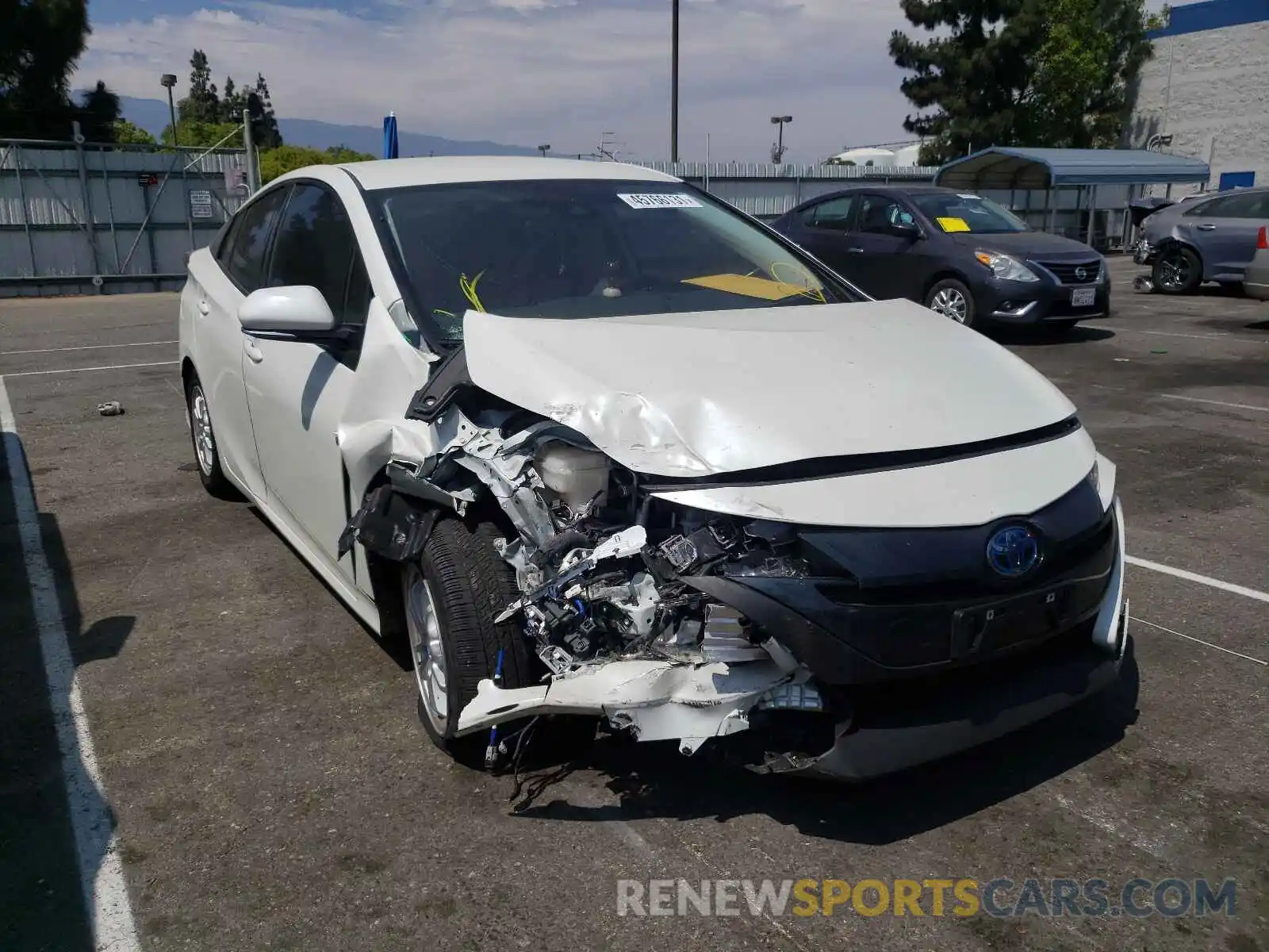 1 Photograph of a damaged car JTDKARFP3L3138021 TOYOTA PRIUS 2020