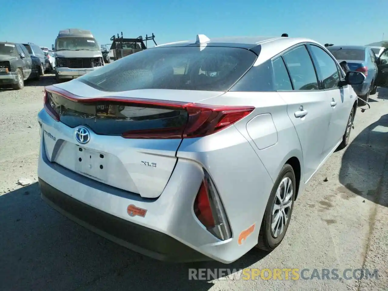 4 Photograph of a damaged car JTDKARFP3L3139833 TOYOTA PRIUS 2020