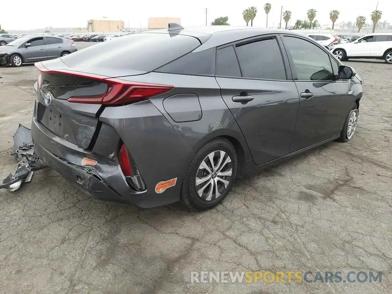 4 Photograph of a damaged car JTDKARFP3L3142795 TOYOTA PRIUS 2020