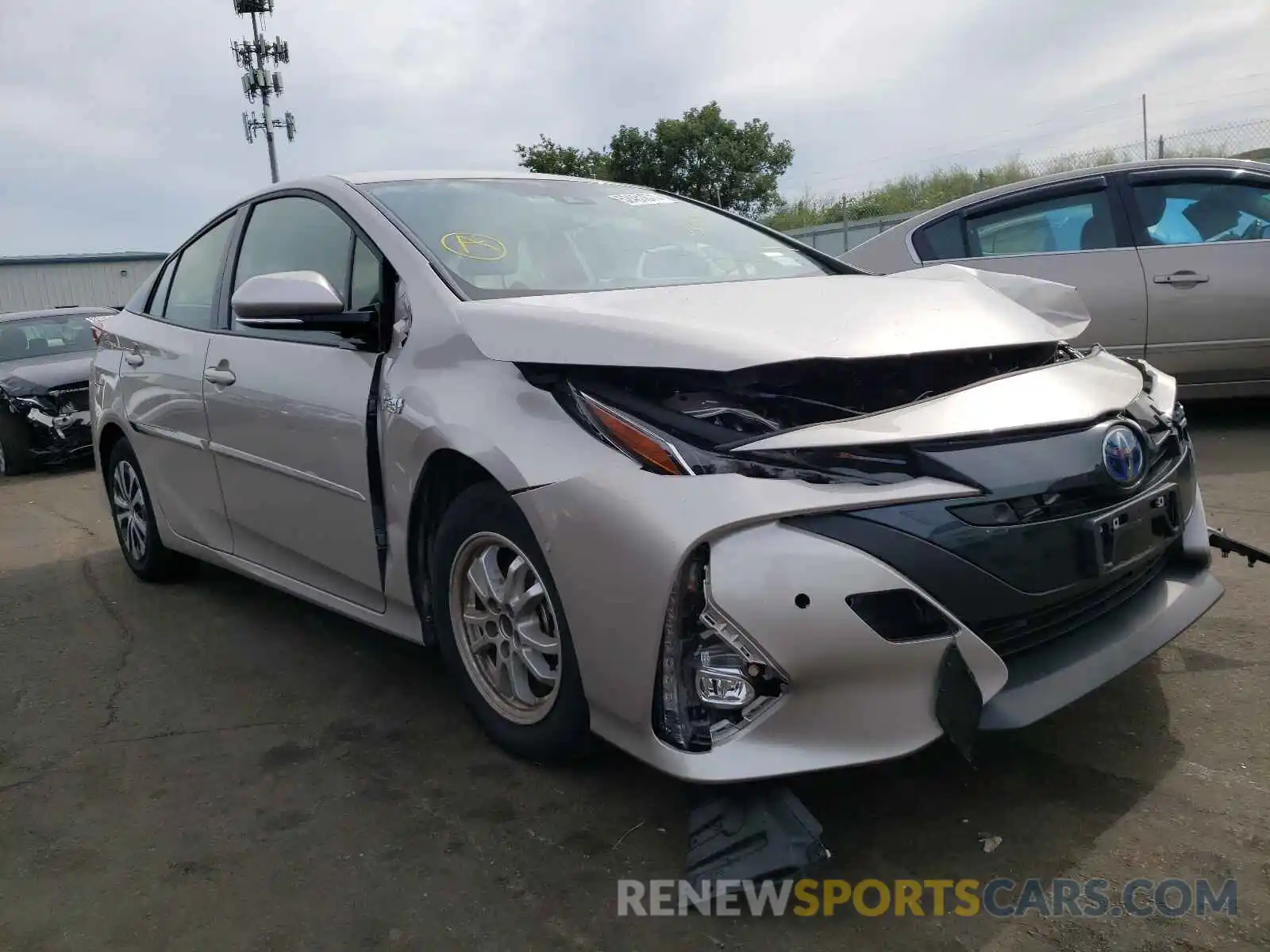 1 Photograph of a damaged car JTDKARFP3L3143039 TOYOTA PRIUS 2020