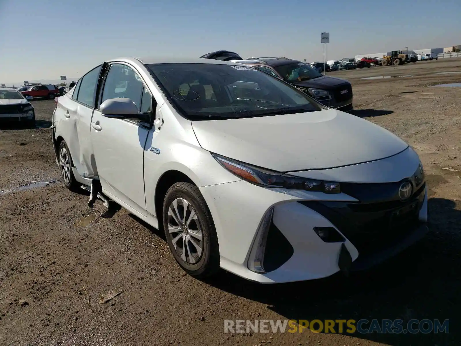 1 Photograph of a damaged car JTDKARFP3L3145969 TOYOTA PRIUS 2020