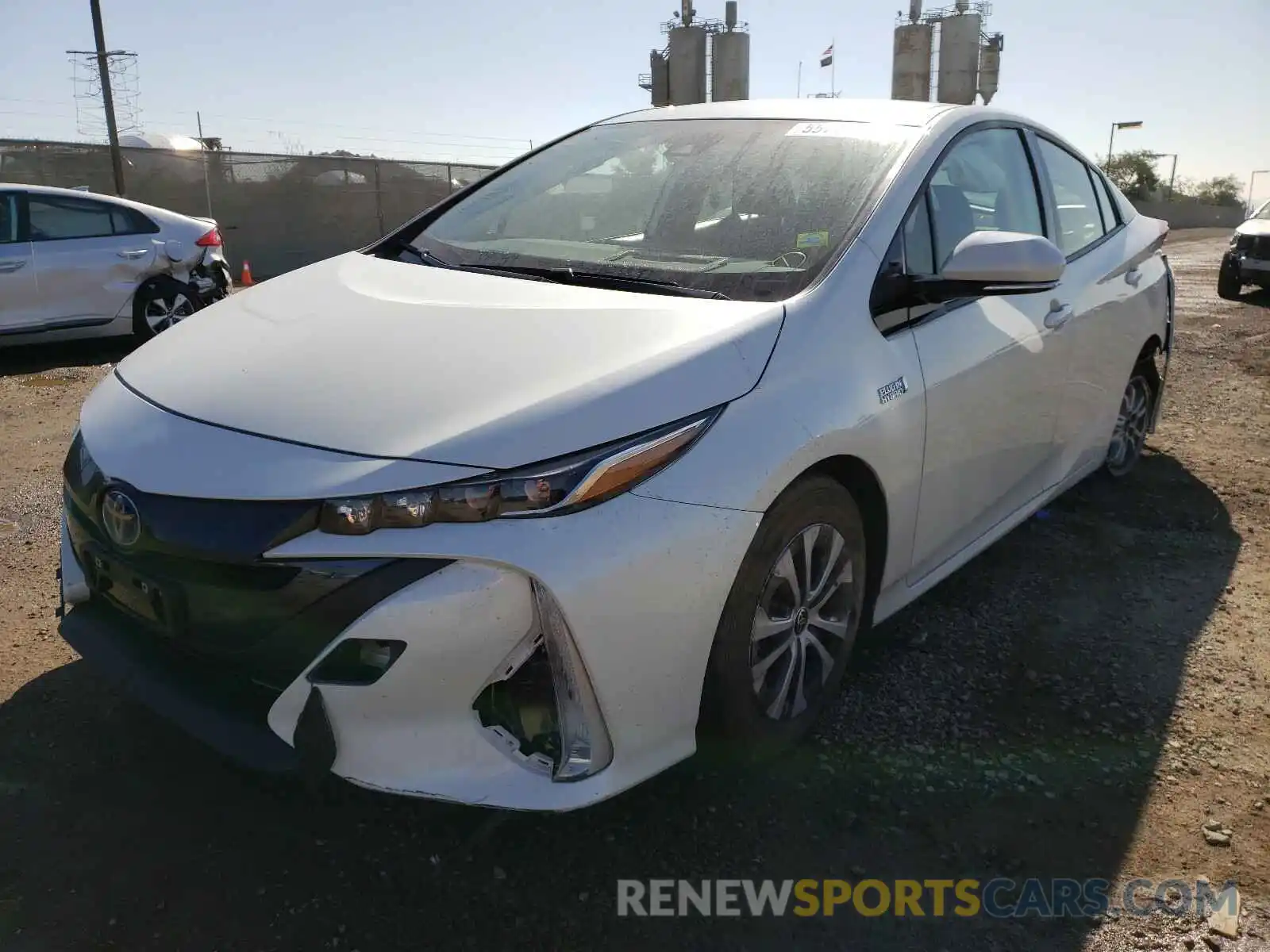 2 Photograph of a damaged car JTDKARFP3L3145969 TOYOTA PRIUS 2020