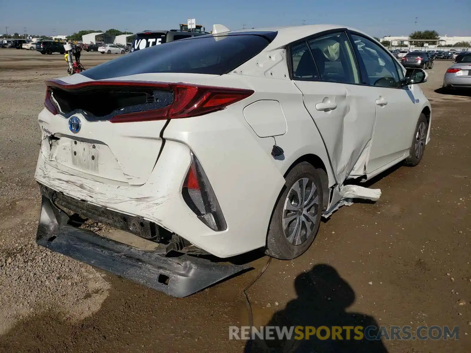 4 Photograph of a damaged car JTDKARFP3L3145969 TOYOTA PRIUS 2020