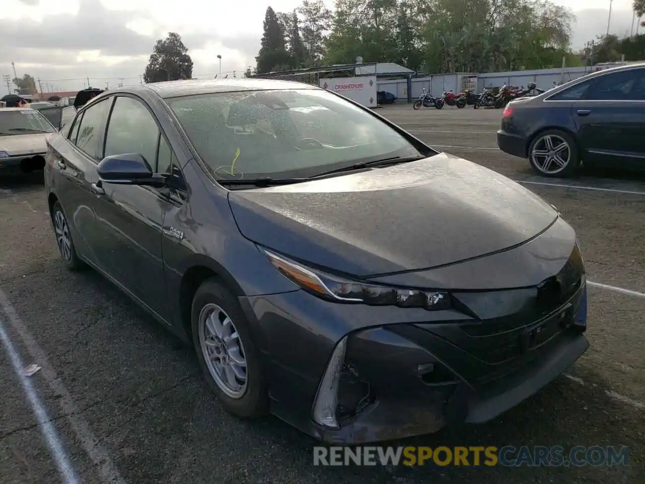 1 Photograph of a damaged car JTDKARFP3L3146281 TOYOTA PRIUS 2020