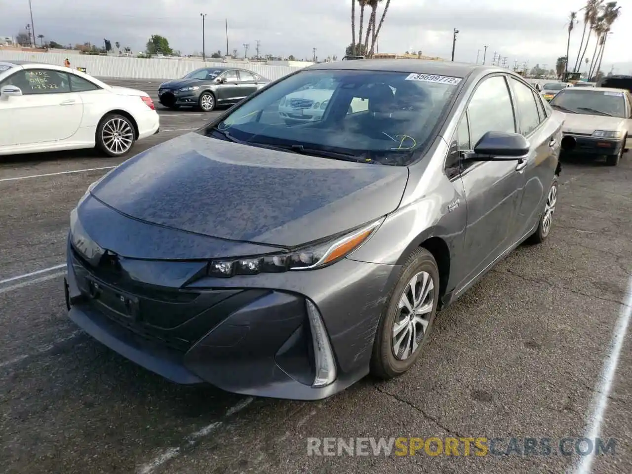 2 Photograph of a damaged car JTDKARFP3L3146281 TOYOTA PRIUS 2020