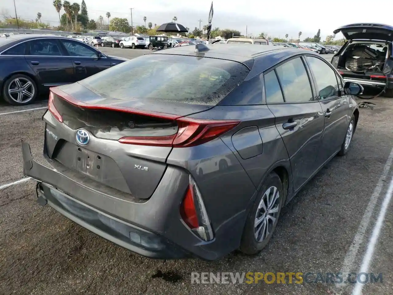 4 Photograph of a damaged car JTDKARFP3L3146281 TOYOTA PRIUS 2020