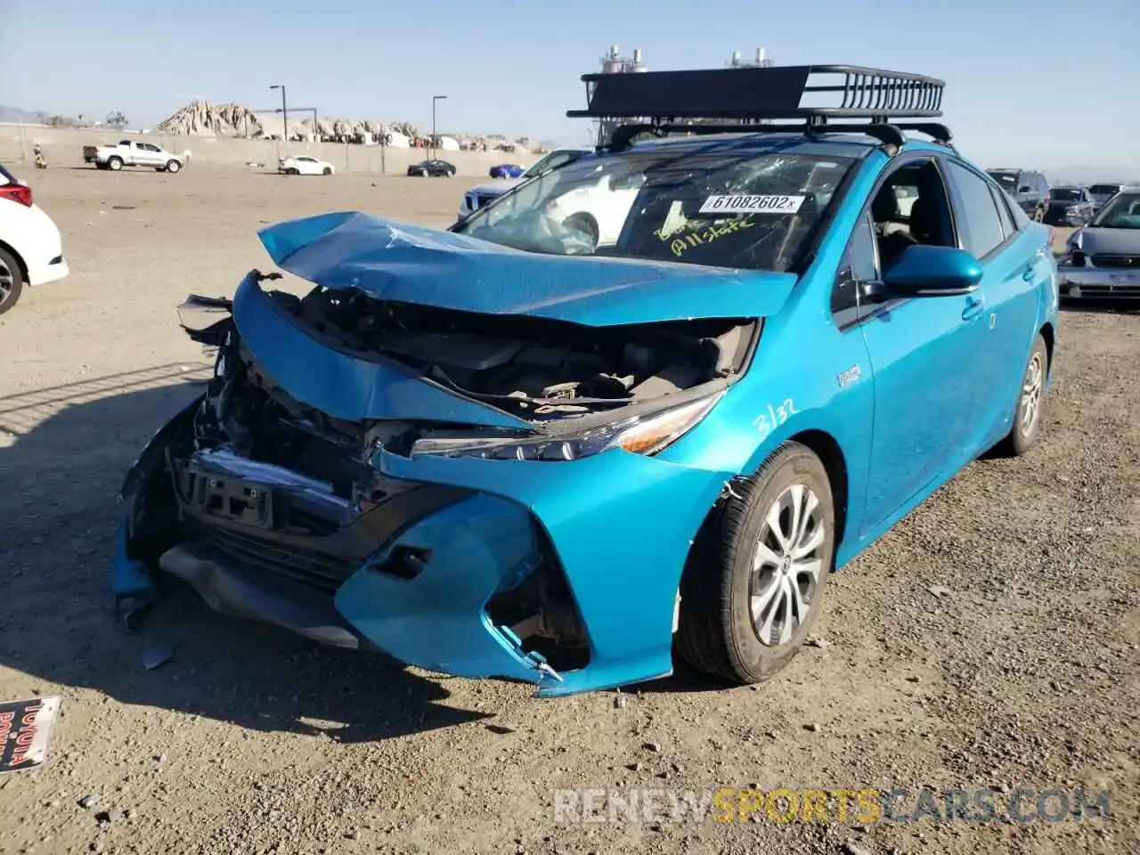 2 Photograph of a damaged car JTDKARFP3L3150489 TOYOTA PRIUS 2020