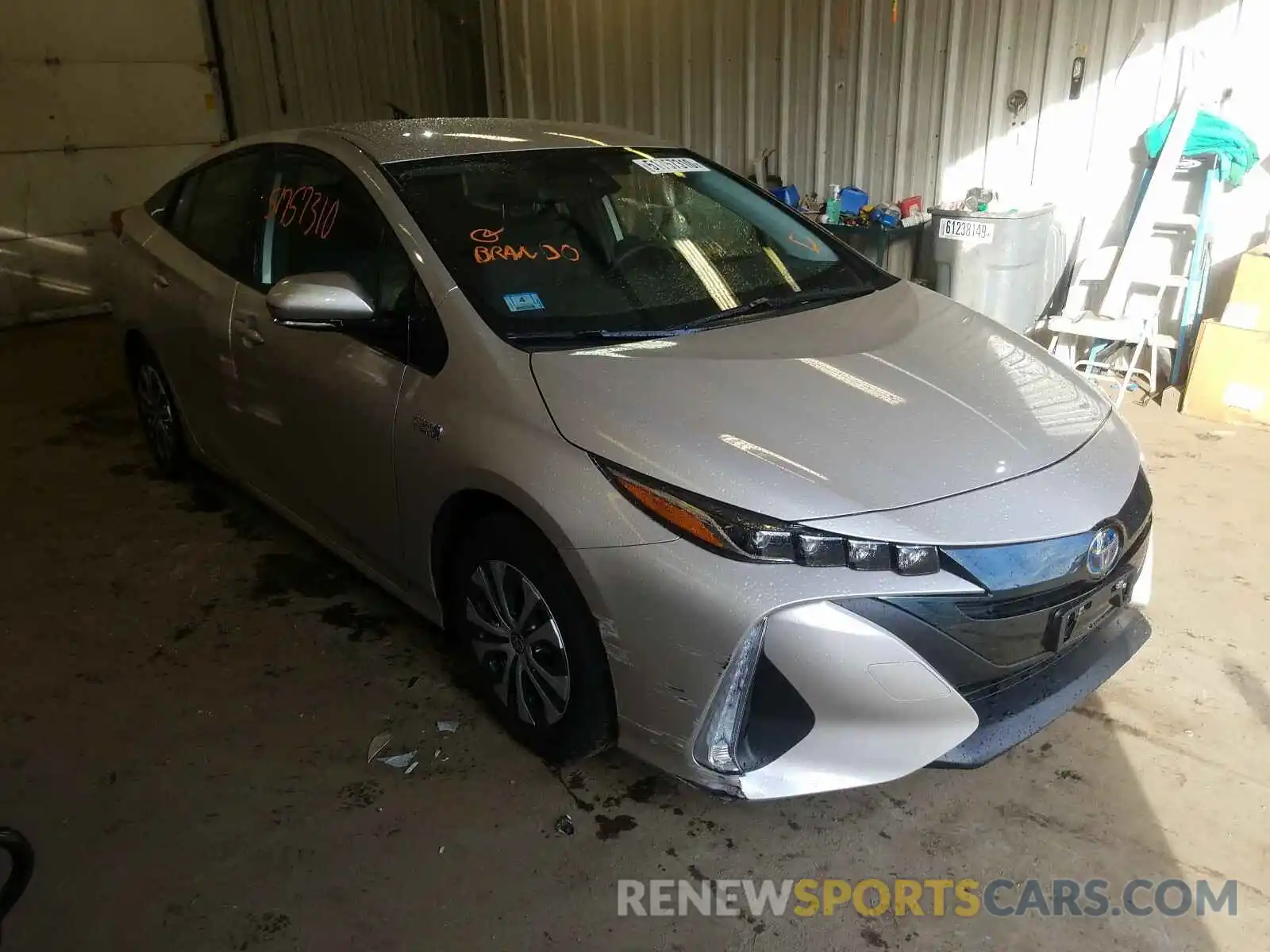 1 Photograph of a damaged car JTDKARFP3L3152792 TOYOTA PRIUS 2020