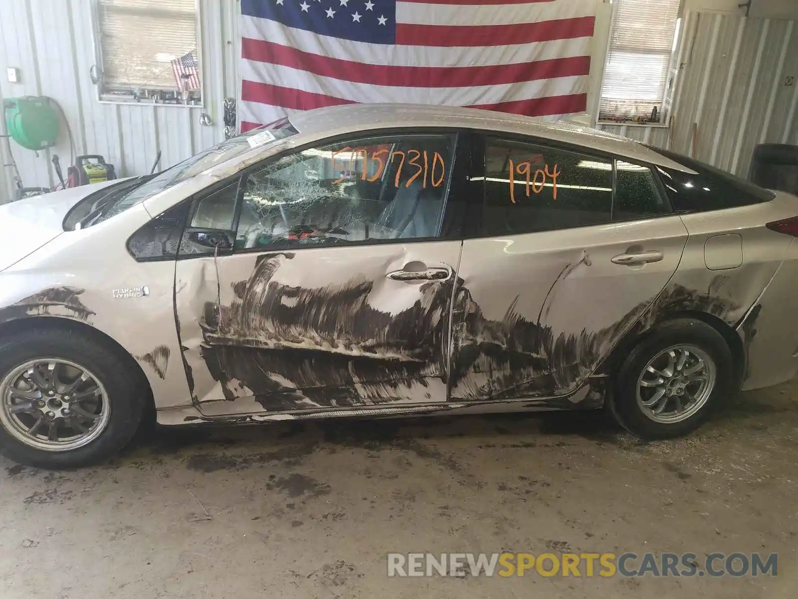 9 Photograph of a damaged car JTDKARFP3L3152792 TOYOTA PRIUS 2020