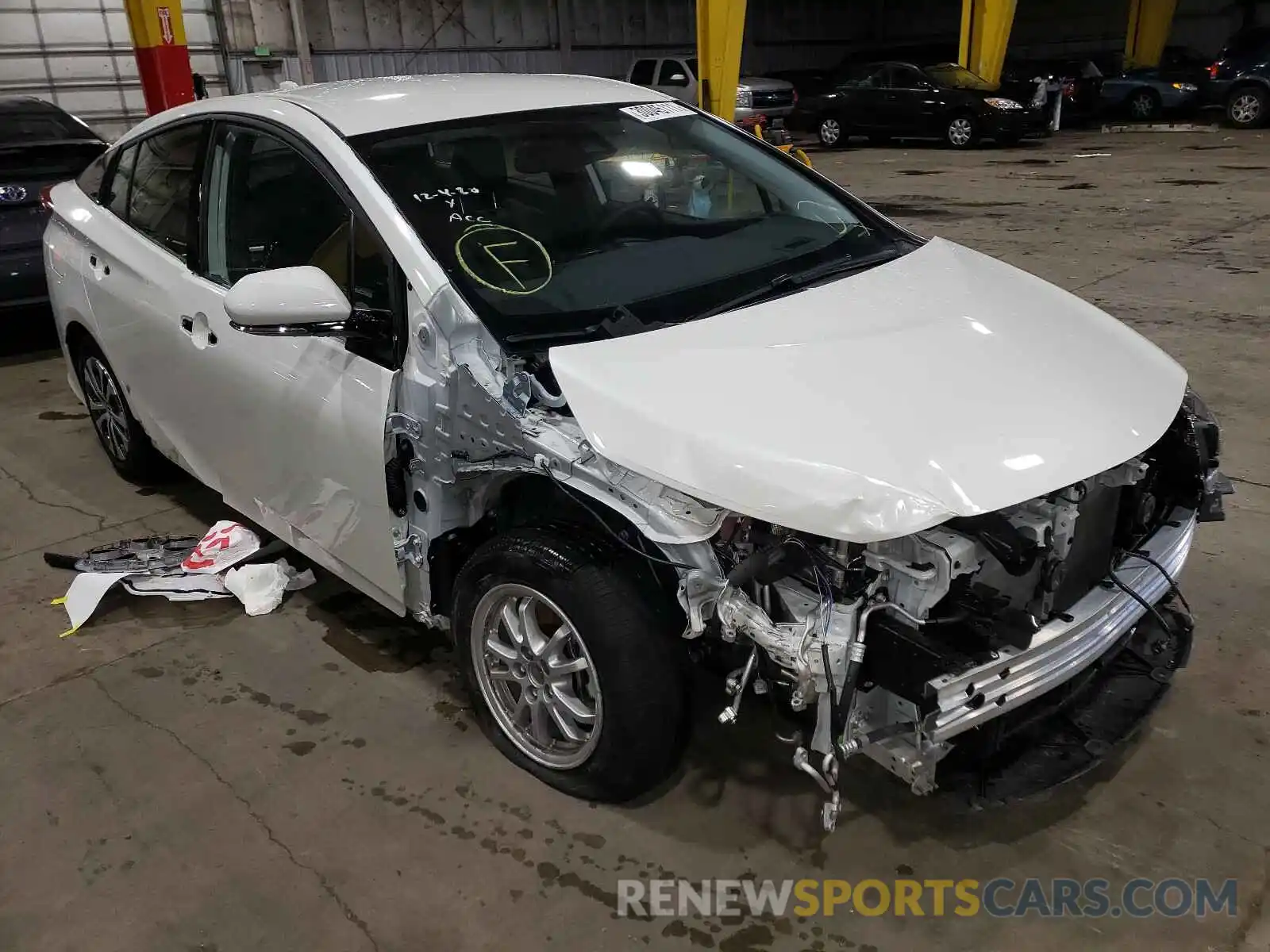 1 Photograph of a damaged car JTDKARFP3L3153103 TOYOTA PRIUS 2020