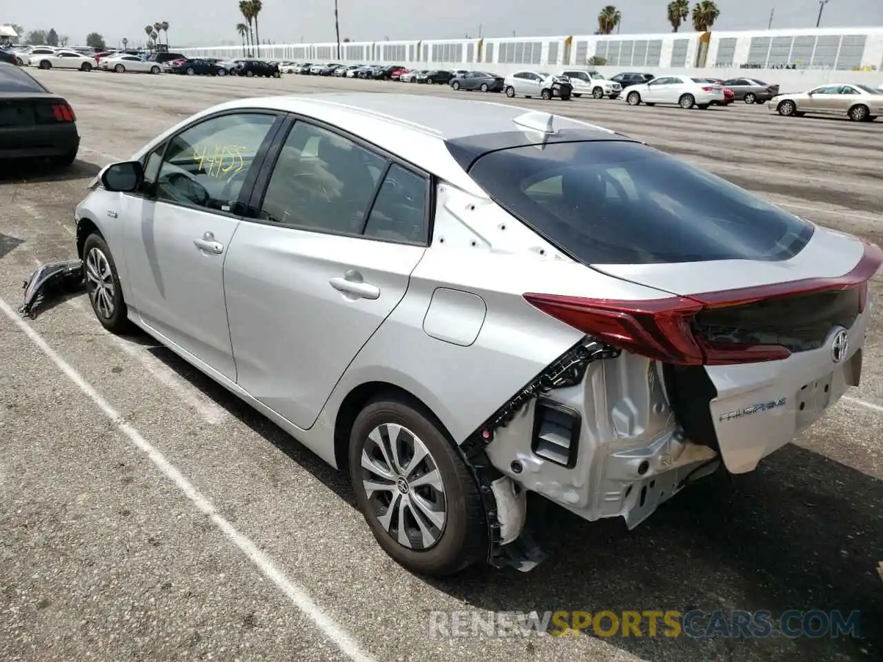 3 Photograph of a damaged car JTDKARFP3L3153280 TOYOTA PRIUS 2020