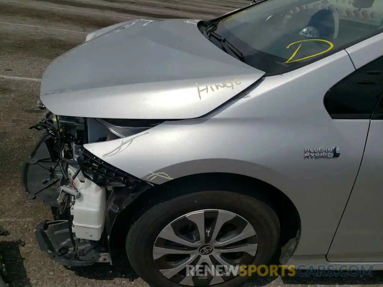 9 Photograph of a damaged car JTDKARFP3L3153280 TOYOTA PRIUS 2020