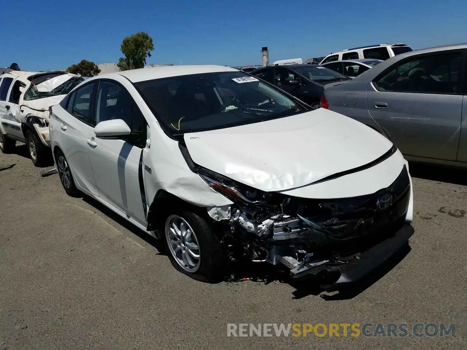 1 Photograph of a damaged car JTDKARFP3L3159273 TOYOTA PRIUS 2020