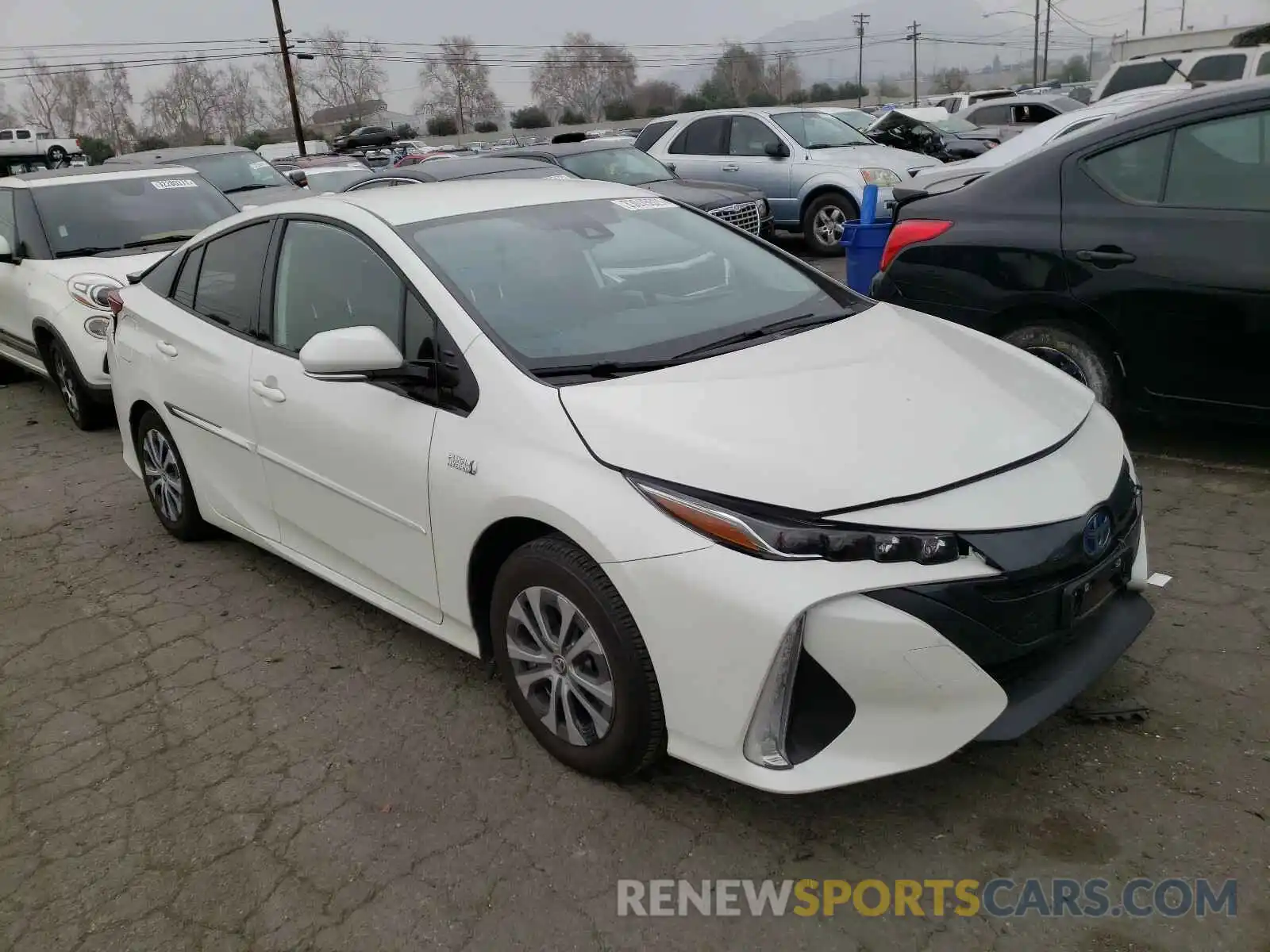 1 Photograph of a damaged car JTDKARFP3L3160990 TOYOTA PRIUS 2020