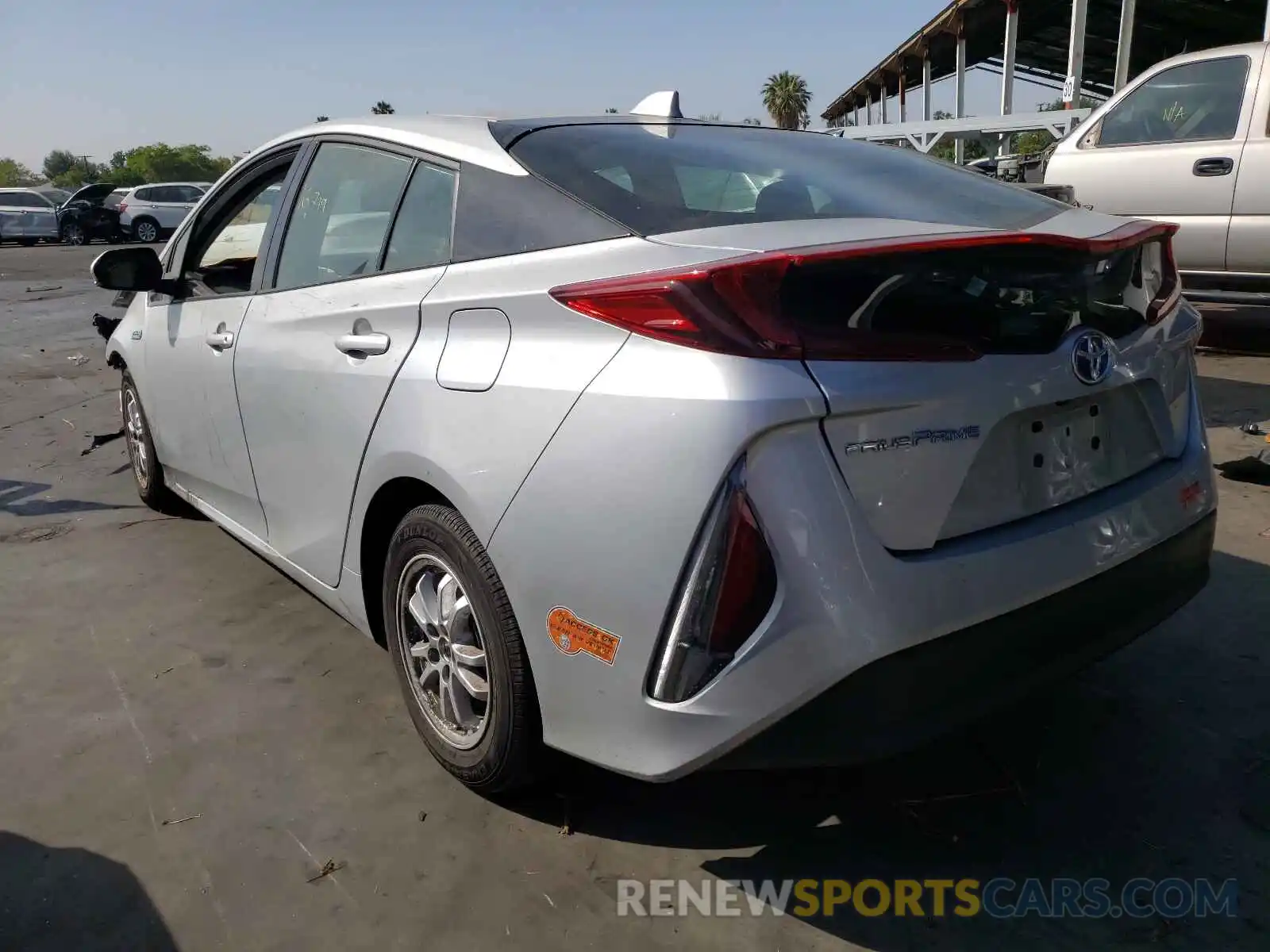 3 Photograph of a damaged car JTDKARFP3L3161377 TOYOTA PRIUS 2020