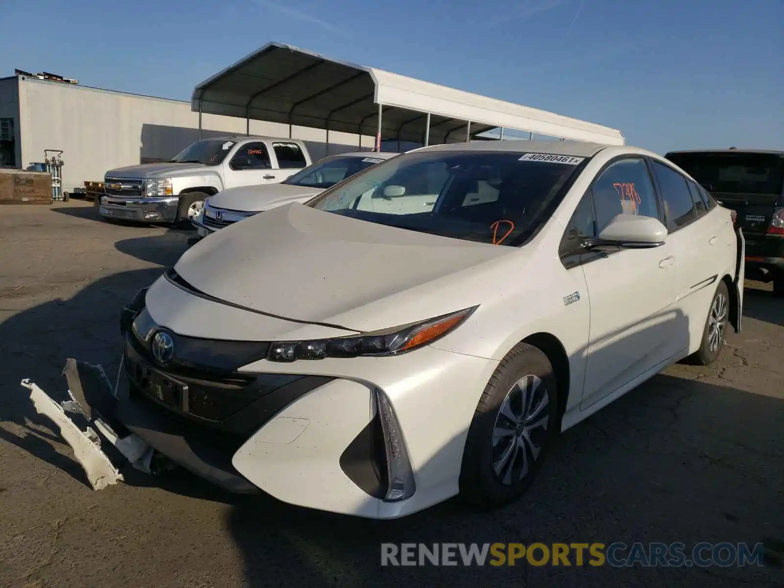 2 Photograph of a damaged car JTDKARFP3L3161489 TOYOTA PRIUS 2020