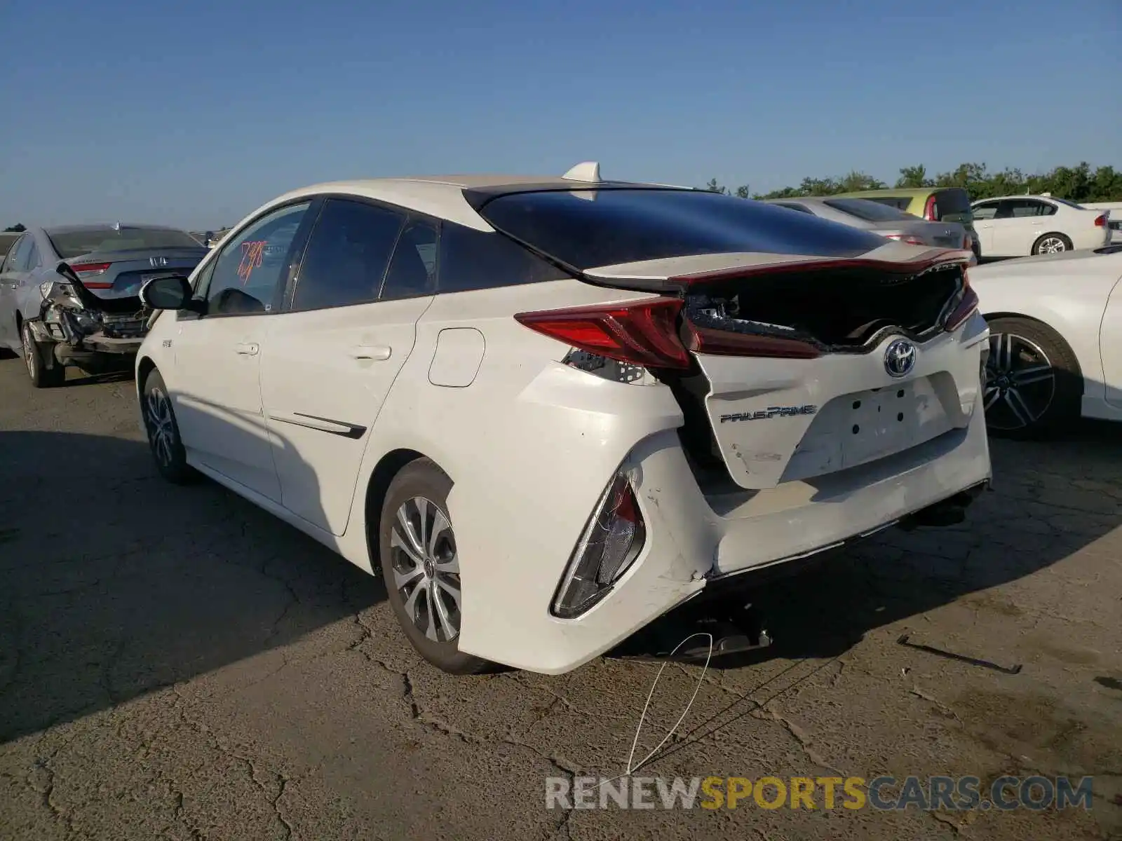 3 Photograph of a damaged car JTDKARFP3L3161489 TOYOTA PRIUS 2020