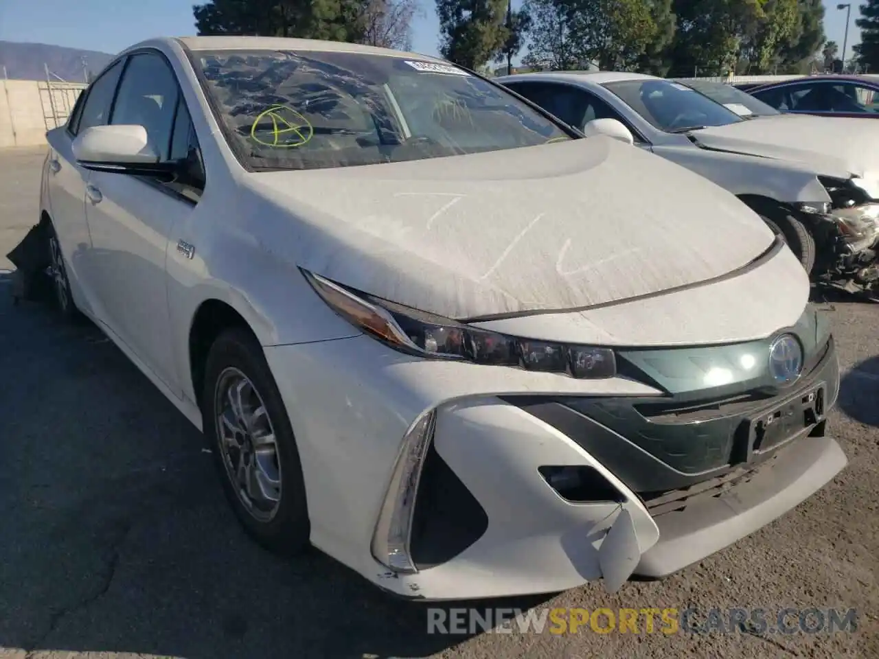 1 Photograph of a damaged car JTDKARFP4L3120661 TOYOTA PRIUS 2020