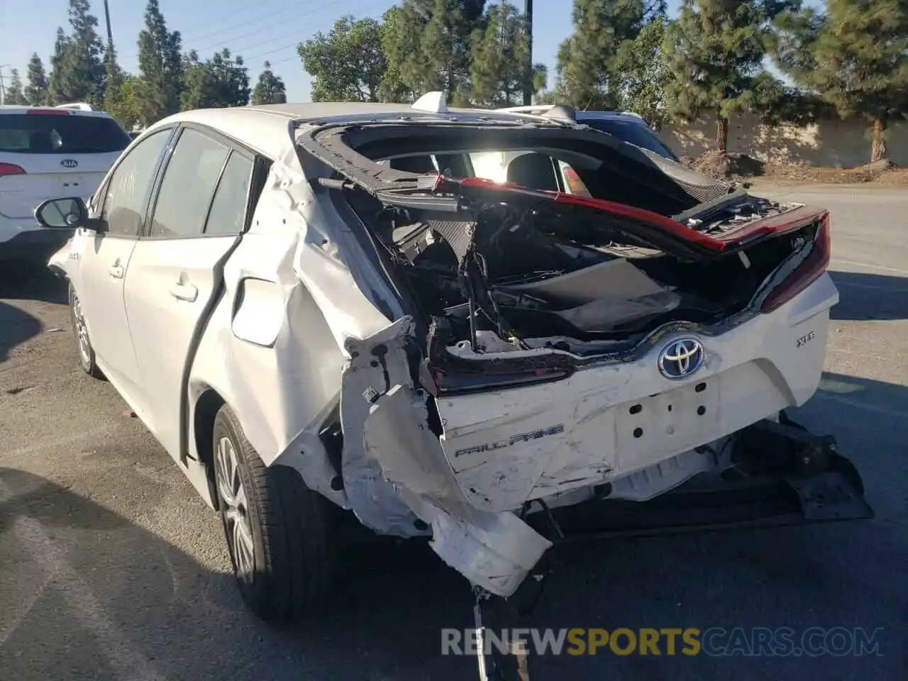 3 Photograph of a damaged car JTDKARFP4L3120661 TOYOTA PRIUS 2020