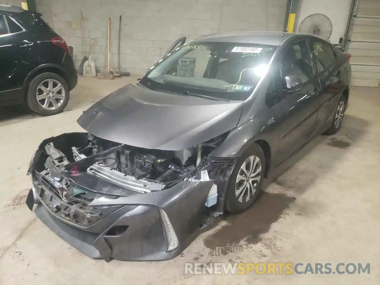 2 Photograph of a damaged car JTDKARFP4L3124385 TOYOTA PRIUS 2020