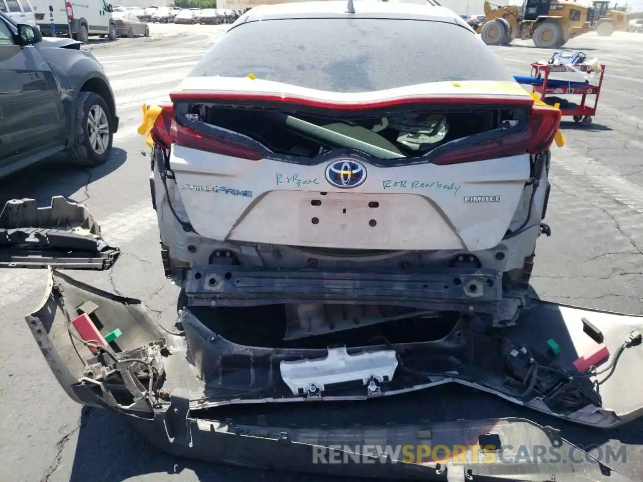 9 Photograph of a damaged car JTDKARFP4L3125259 TOYOTA PRIUS 2020