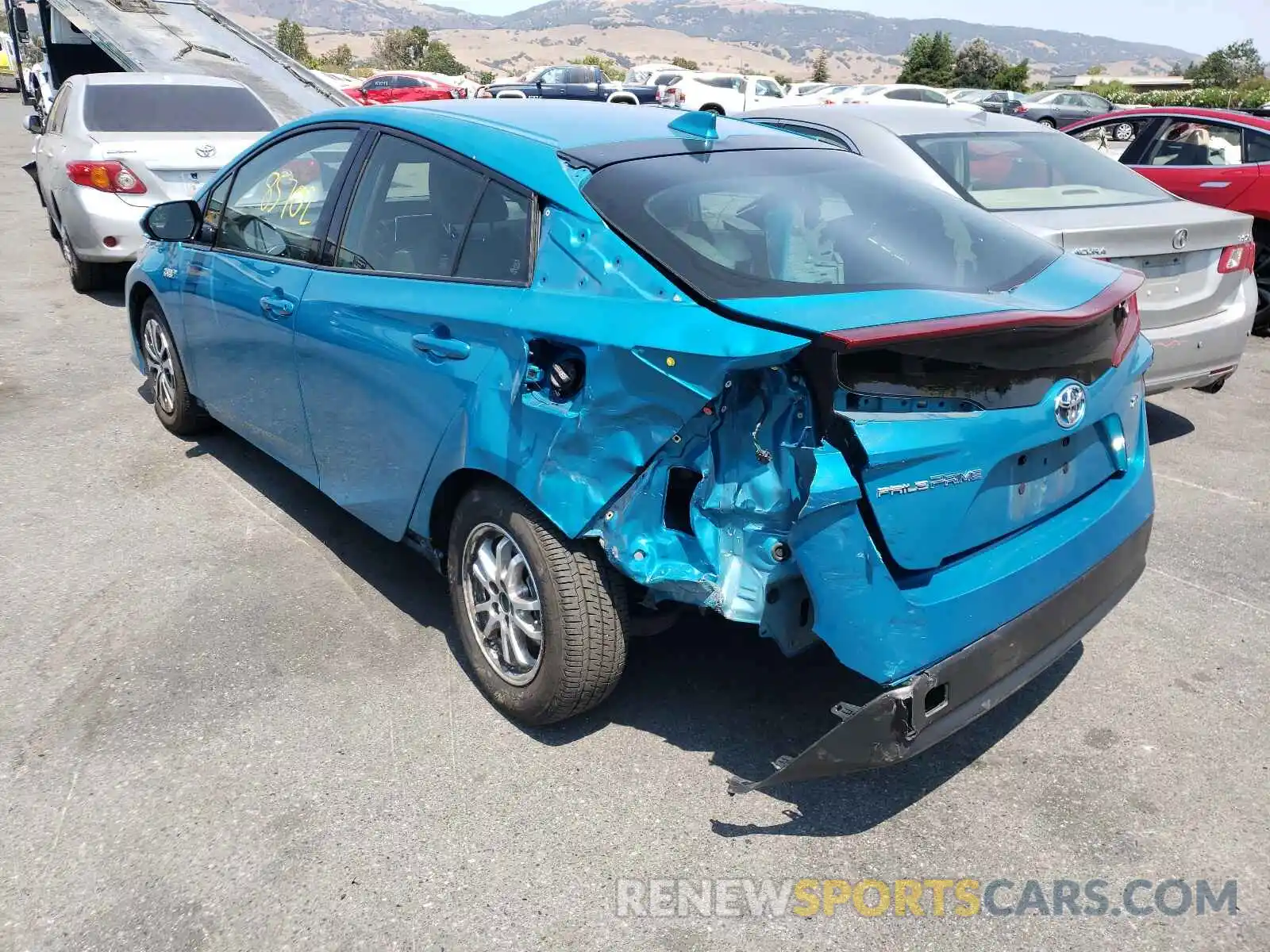 3 Photograph of a damaged car JTDKARFP4L3126119 TOYOTA PRIUS 2020