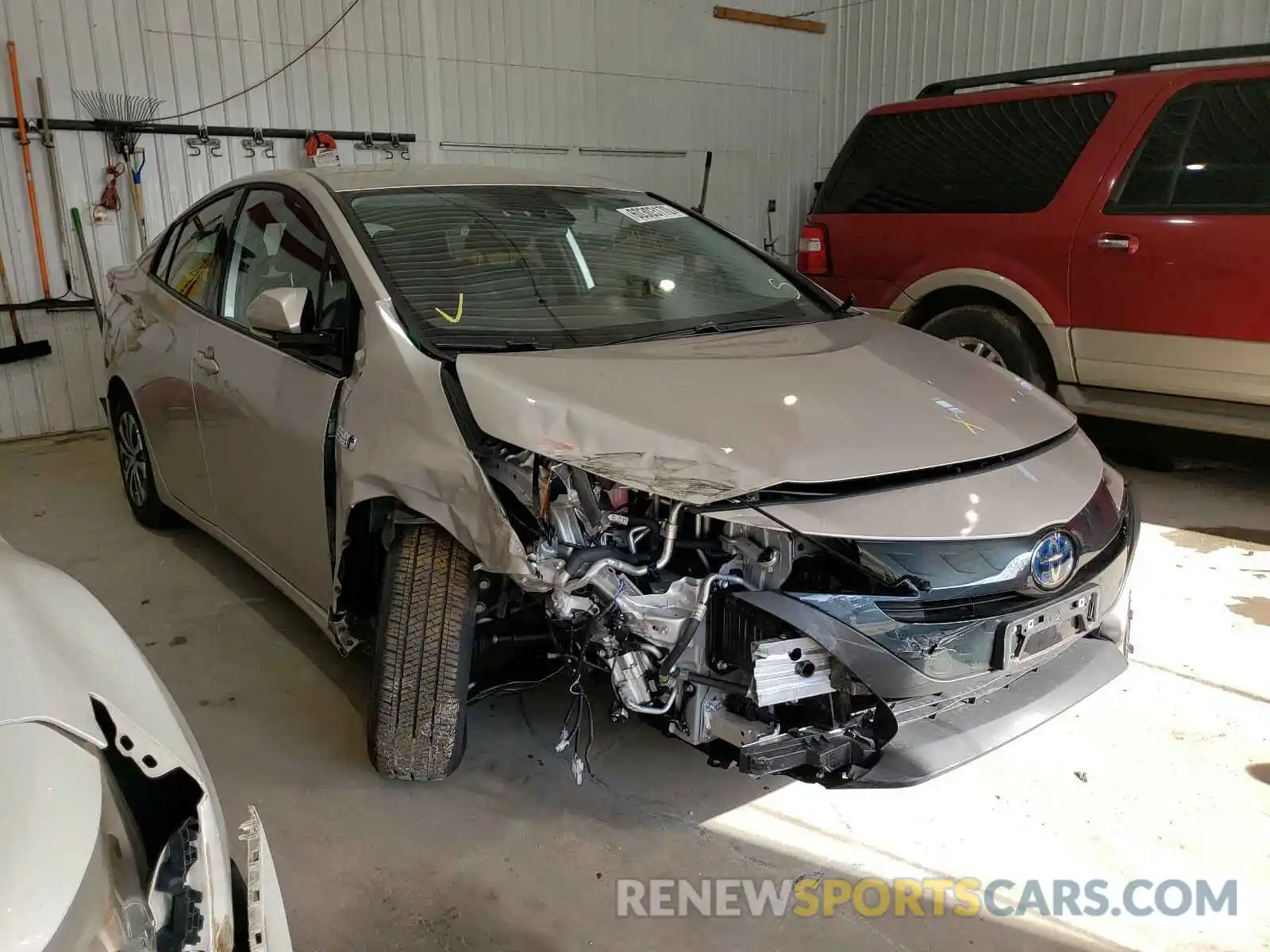 1 Photograph of a damaged car JTDKARFP4L3128386 TOYOTA PRIUS 2020